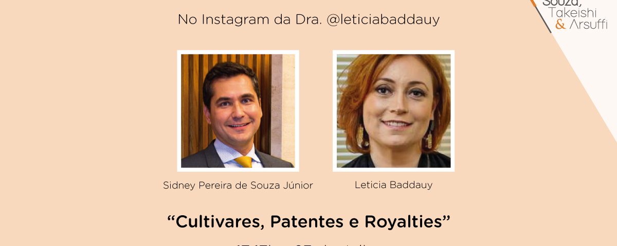 (Live) Cultivares, patentes e royalties - Reis, Souza, Takeishi & Arsuffi